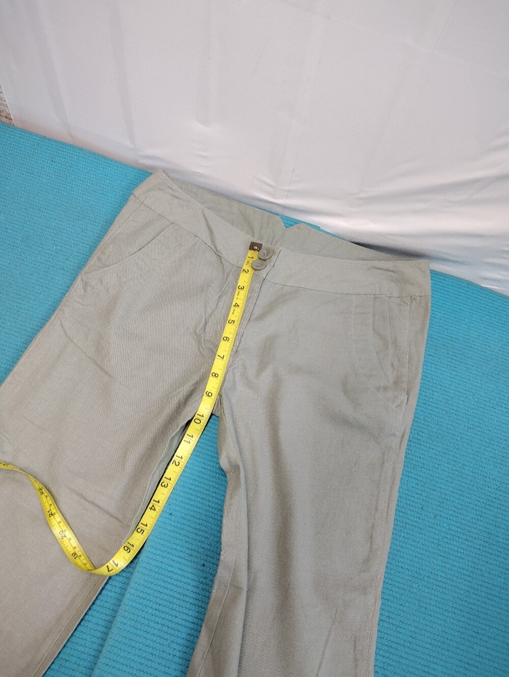 NEW Tulle Los Angeles Capri Linen Blend Pants Cropped Low Rise  - 6 - Picture 4 of 9